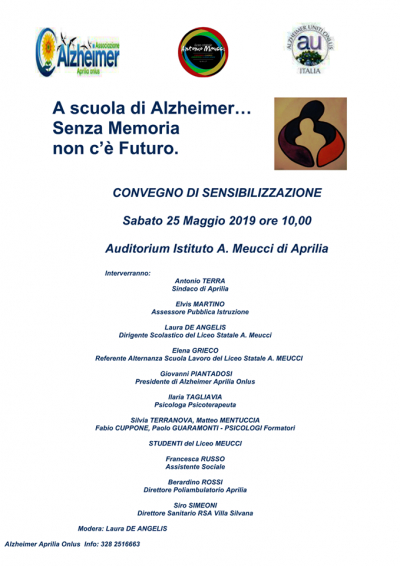 A scuola di Alzheimer...senza memoria non c&#039;è futuro!